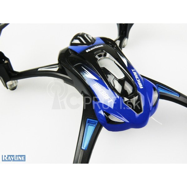 RC dron Rayline R8 s on-line FPV prenosom, modrá