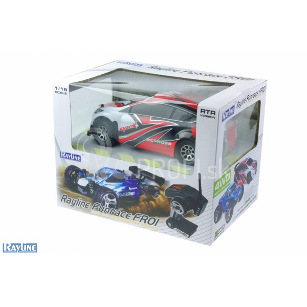 RC auto FUNRACE WRC 1:18, modrá