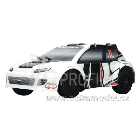 RC auto Losi Micro-Rally Car 1:24, bílý/červený