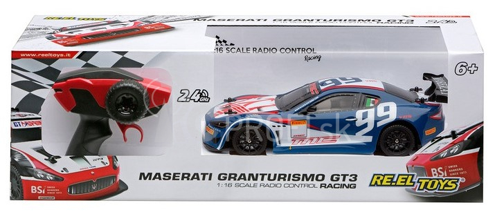 RC auto Maserati Granturismo GT3, modré