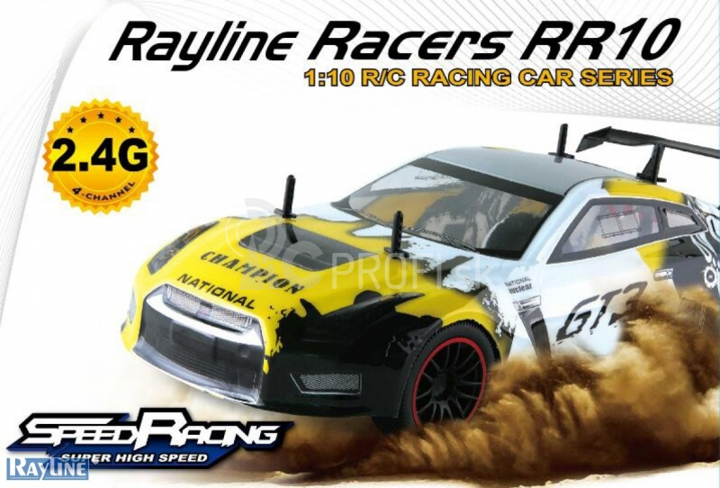 RC auto Racers Drift, žltá
