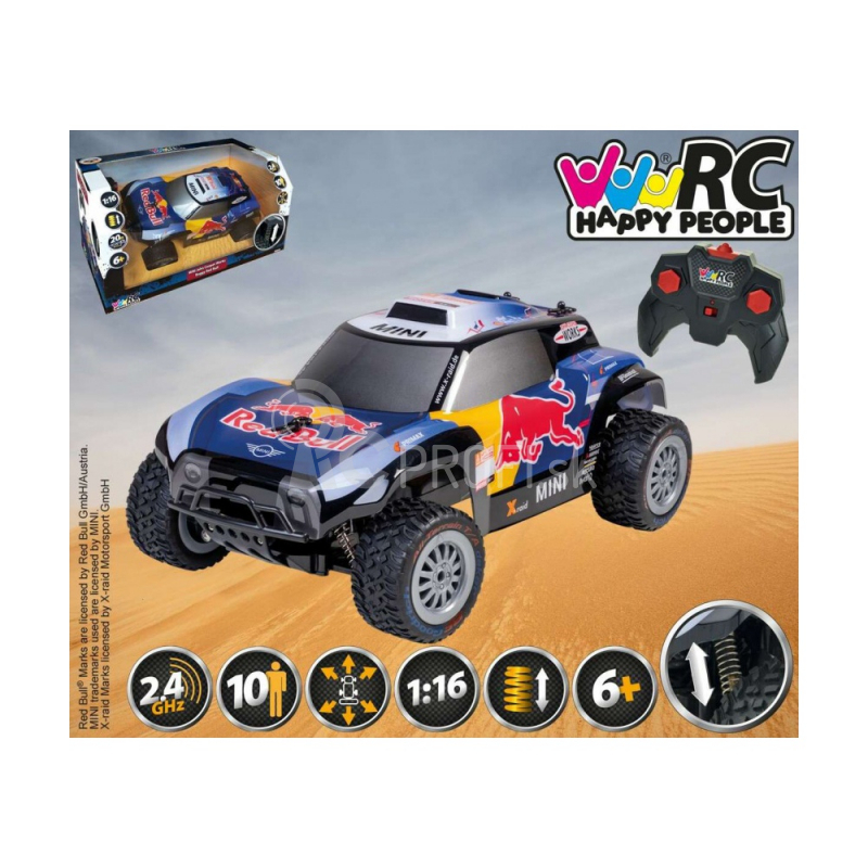 RC auto Red Bull X-raid Buggy 1:16