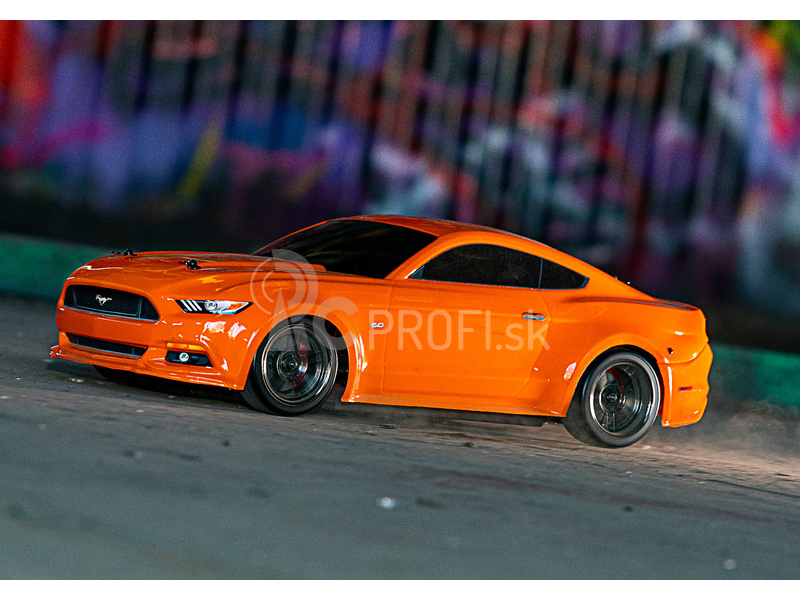 RC auto Traxxas Ford Mustang 1:10 RTR, oranžová