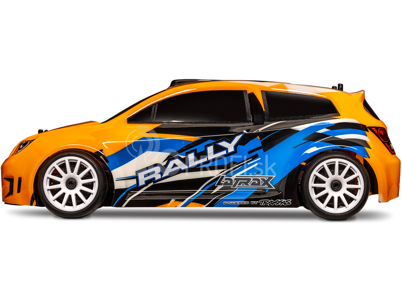 RC auto Traxxas Rally 1:18 4WD RTR, oranžové