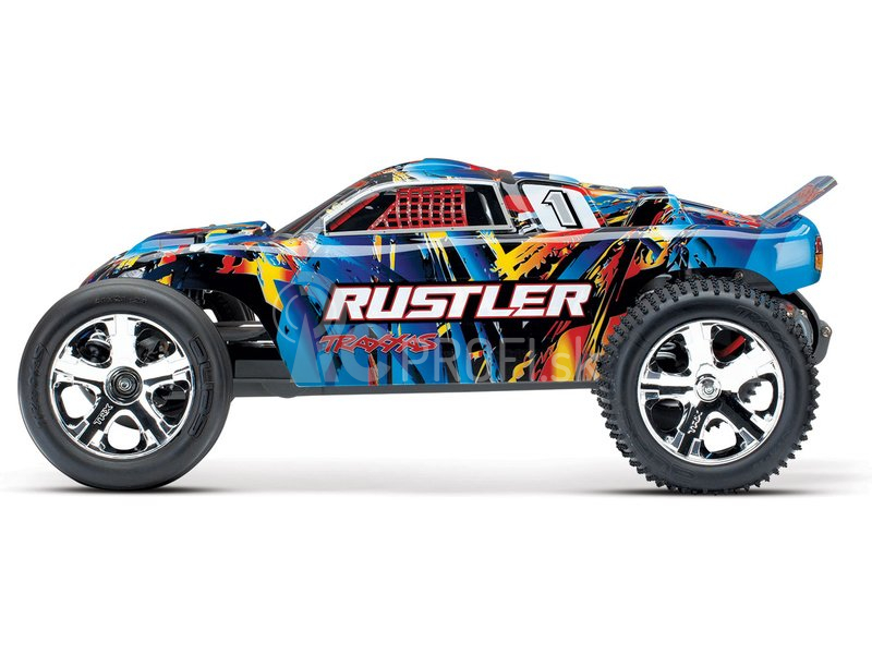 RC auto Traxxas Rustler 1:10 RTR, modrá