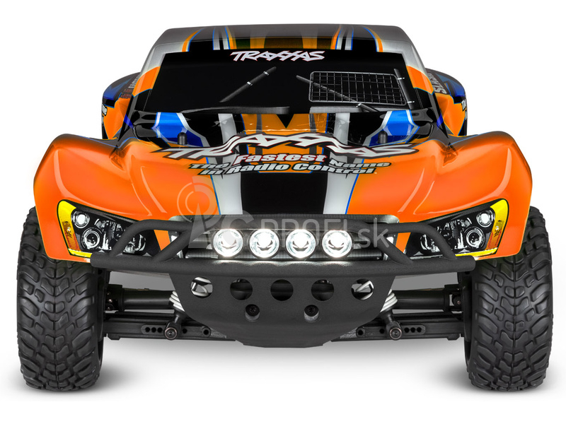 RC auto Traxxas Slash 4WD 1:10 RTR s LED osvetlením, oranžová