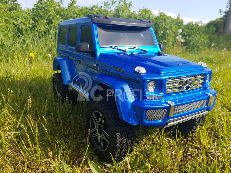 RC auto Traxxas TRX-4 Mercedes G500 1:10 s LED osvetlením TQi, modrá