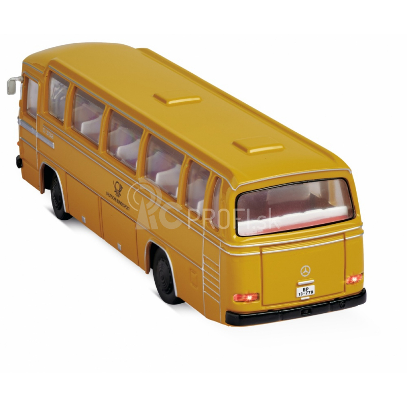 RC autobus Mercedes-Benz O 302 Autobus Deutsche Post, žltý