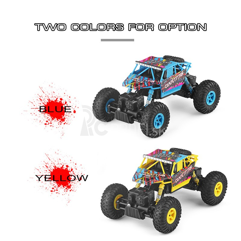 RC crawler Competition 1:18, žltá