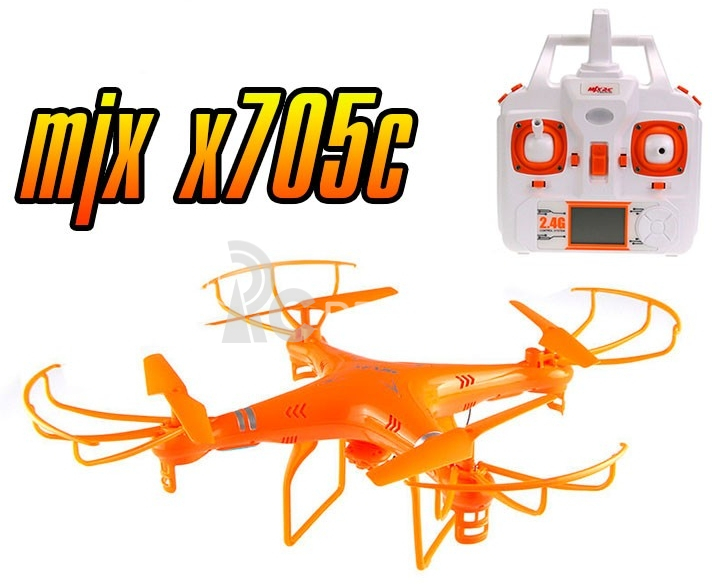 RC dron MJX X705C FPV KAMERA C4010 ORANŽOVÁ