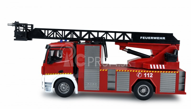 RC hasičské vozidlo Mercedes-Benz Arocs s rebríkom, 1:14