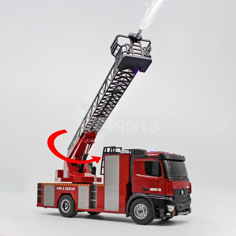 RC hasičské vozidlo Mercedes-Benz Arocs s výsuvným rebríkom HN561