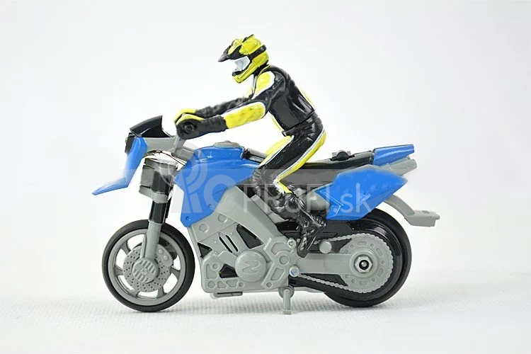 RC mini motorka 1:43, modrá