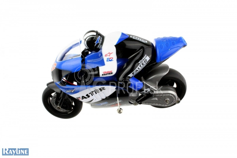 RC motorka R29 s gyroskopom, modrá