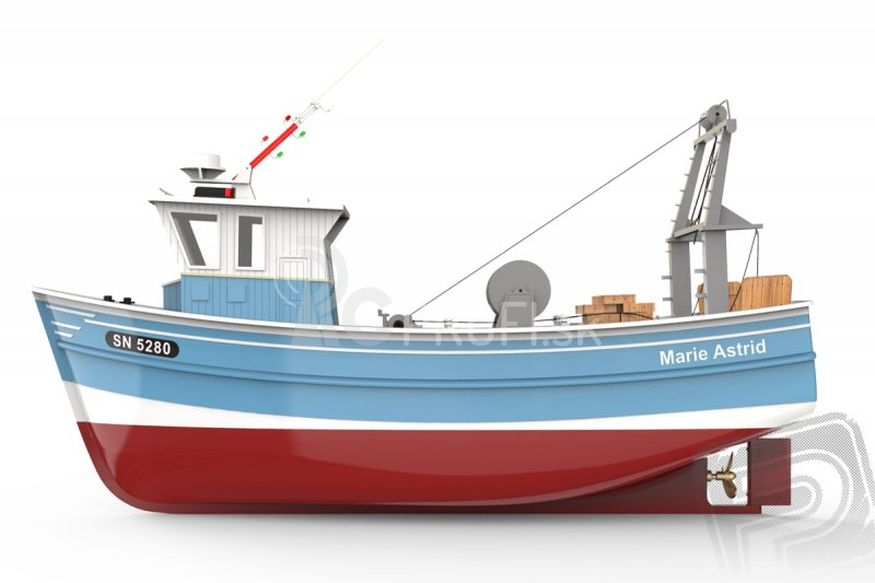 RC stavebnica Marie Astrid rybársky čln 1:50 kit