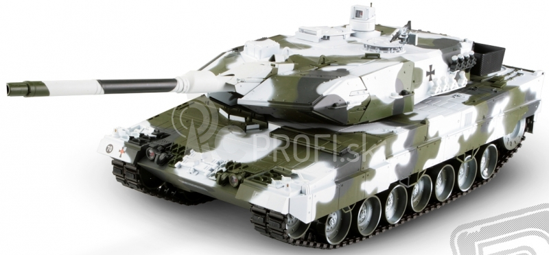 RC tank Leopard 2A6 1:16 - zimná verzia, 2,4GHz