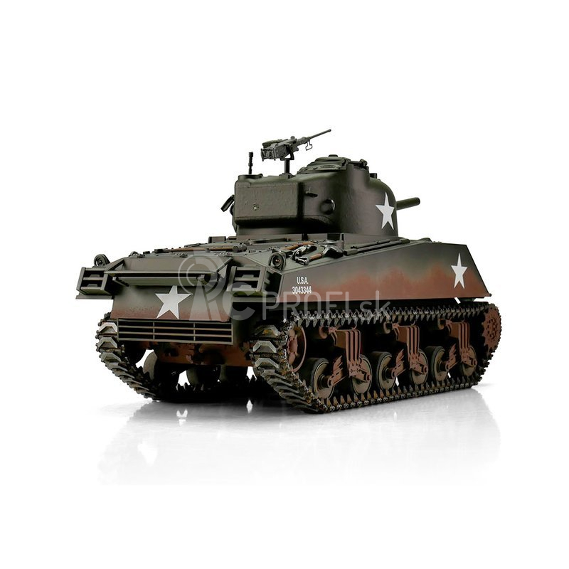 RC tank M4A3 Sherman 75 mm 1:16 IR, zelená