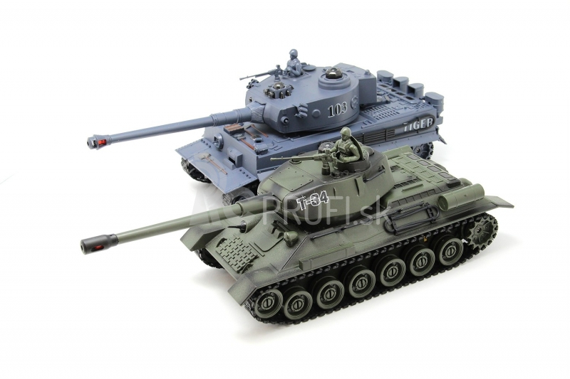 RC tanky Tiger I vs. T34/85