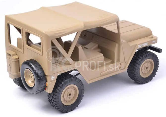 RC vojenský Jeep U.S. M151 1:14, pieskový