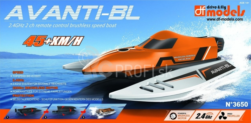 RC pretekársky čln Avanti-BL brushless