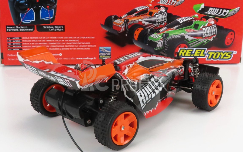 Re-el toys Buggy Bullet R/c N 27 Racing 2000 1:18 oranžová čierna