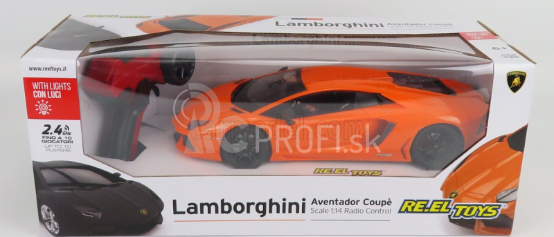 Re-el toys Lamborghini Aventador Lp700-4 2011 1:14 oranžová