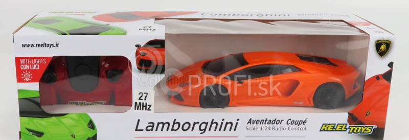 Re-el toys Lamborghini Aventador Lp700-4 2011 1:24 oranžová