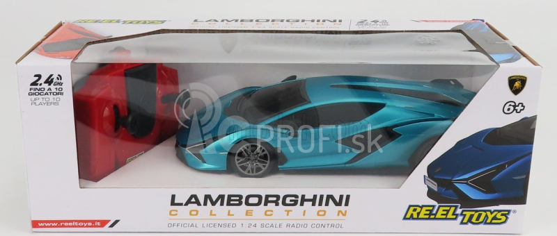 Re-el toys Lamborghini Sian Fkp 37 Hybrid 2020 1:24 Ligh Blue Met