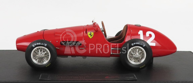 Repliky Ferrari F1 500 F2 Scuderia Ferrari N 12 3rd France Gp 1952 Piero Taruffi - Con Vetrina - S vitrínou 1:18 Red