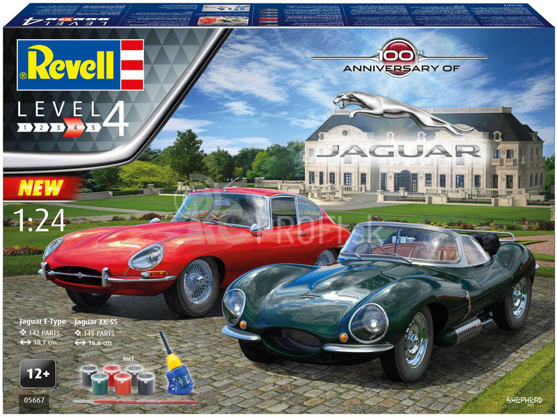 Revell 100 rokov Jaguaru (1:24) (darčeková sada)