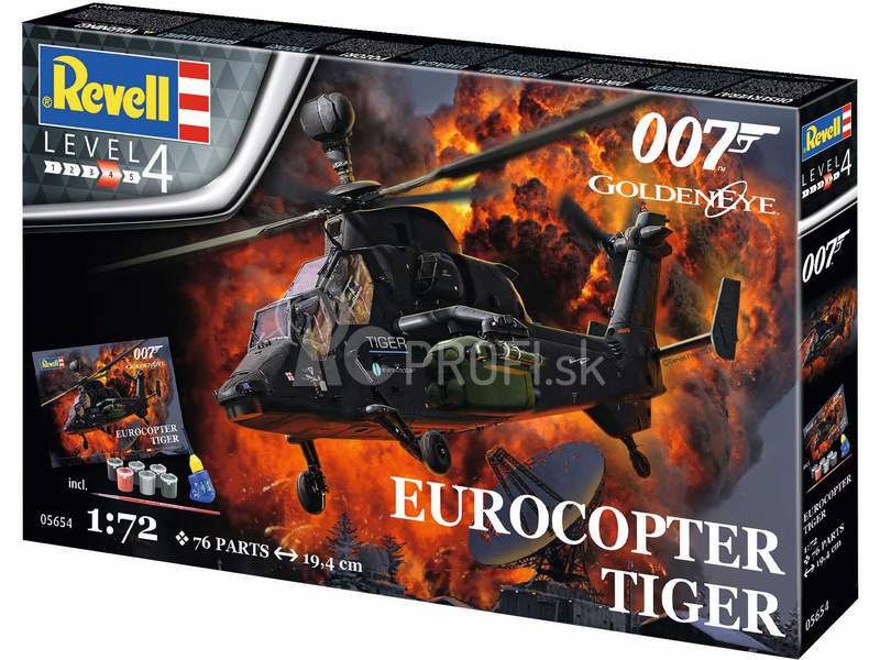 Revell Eurocopter Tiger – Zlaté oko (1:72) (darčeková súprava)