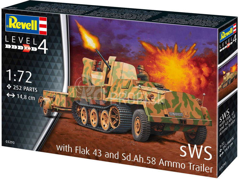 Revell sWS mit Flak-Aufbau als Sfl. mit 3,7 cm Flak 43 (1:72)