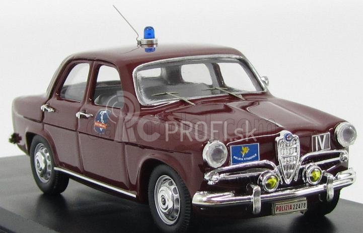 Rio-models Alfa romeo Giulietta 50. výročie Polizia Autostradale Autostrada Del Sole 1964-2014 1:43 Bordeaux