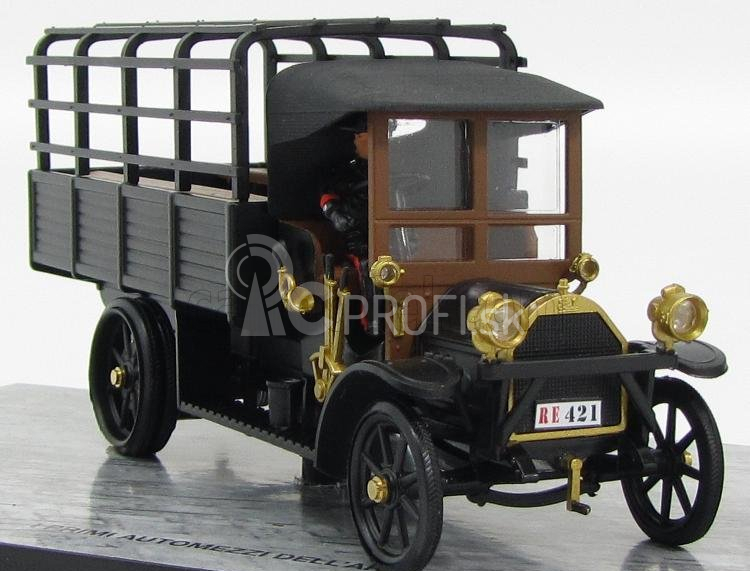 Rio-models Fiat 18bl 200th Anniversary Carabinieri With Figure 1915 1:43 Black