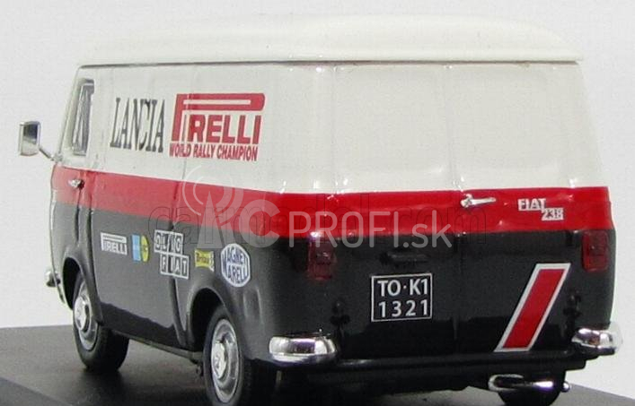 Rio-models Fiat 238 Van Assistenza Lancia Wrc 1970 1:43 Biela čierna červená