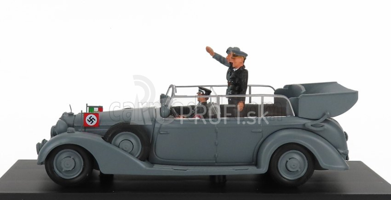 Rio-models Mercedes Benz 770k Wehrmacht Stretnutie Mussoliniho a Hitlera v Nemecku 1938 1:43 Vojenská sivá
