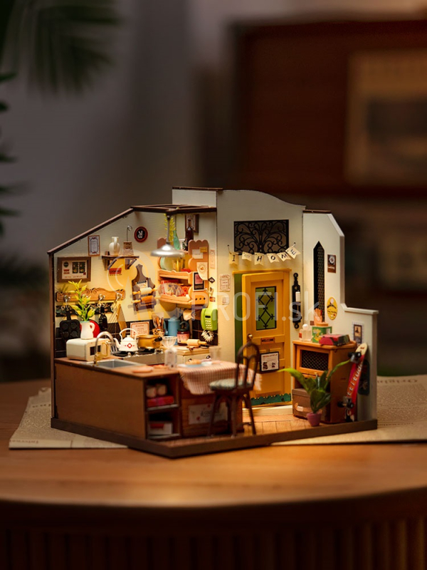 RoboTime 3D drevené puzzle Útulná kuchyňa
