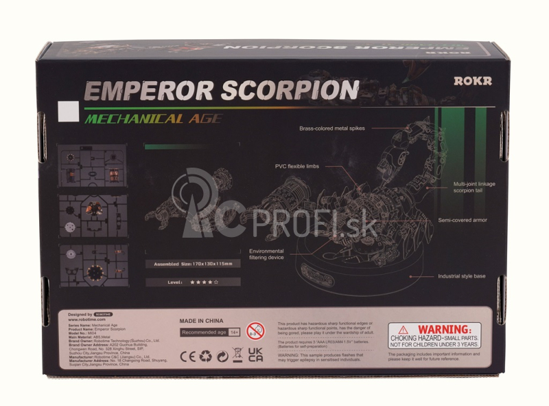 RoboTime 3D mechanické puzzle Emperor Scorpion