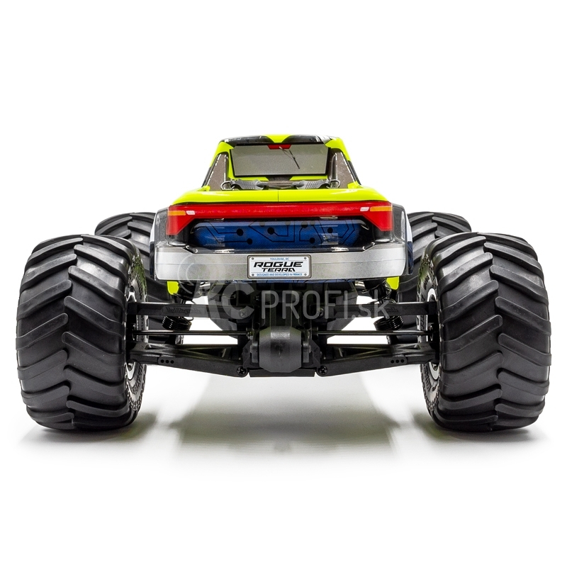 ROGUE TERRA RTR Brushed/jednosmerný motor monster truck 4WD, žltá verzia