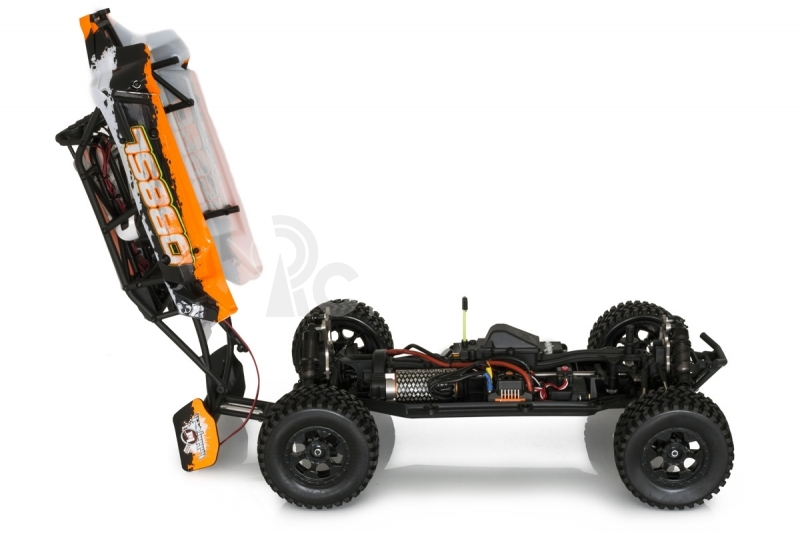 RTR piesočná Buggy SL 4wd oranžová vrátane LiPo súpravy a nabíjačky