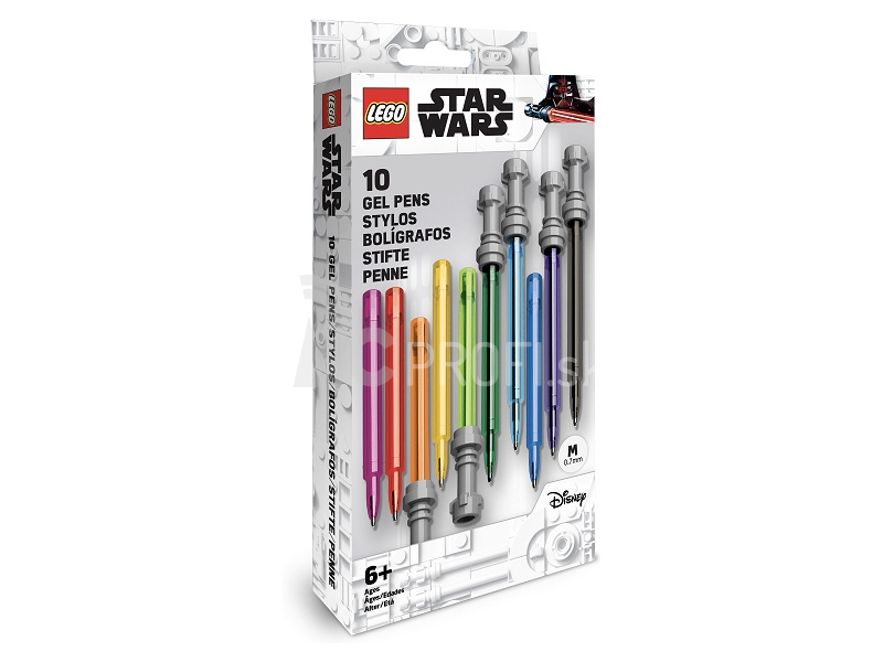 LEGO Star Wars súprava gélových pier, svetelný meč – 10 ks