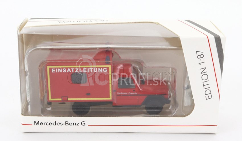 Schuco Mercedes Benz G-class Van Feuerwehr 1980 1:87 Červená žltá