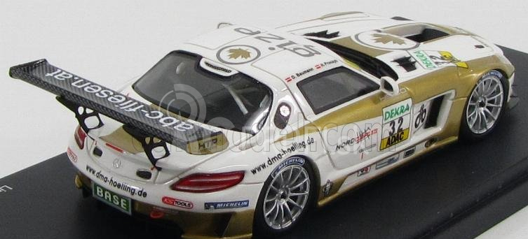 Schuco Mercedes benz Sls Coupe 6.3 Amg Gt3 (c197) N 32 Adac Masters Gt 2012 D.baumann - H.proczyk 1:43 Biele zlato