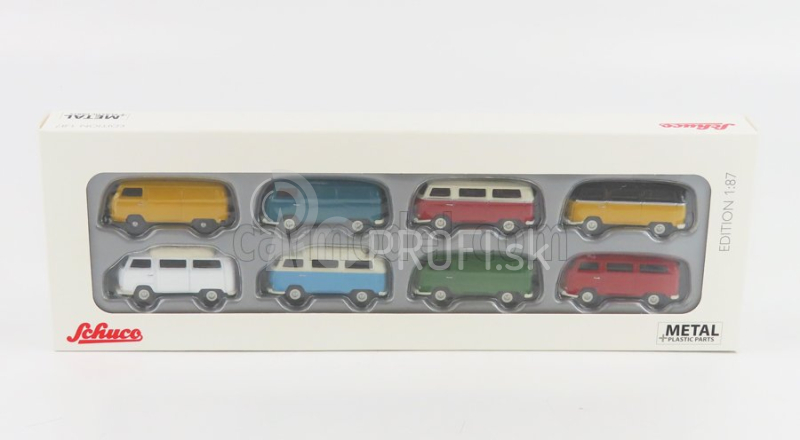 Schuco Volkswagen Set 8x T2 Van Camper Minibus 1962 1:87 Rôzne
