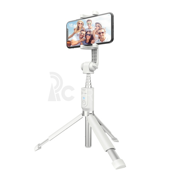Selfie tyč na mobilné telefóny biela (BW-BS4)