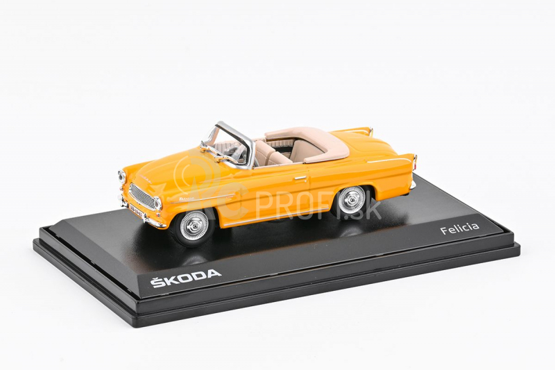 Abrex Škoda Felicia Roadster (1963) 1:43 - žltooranžová