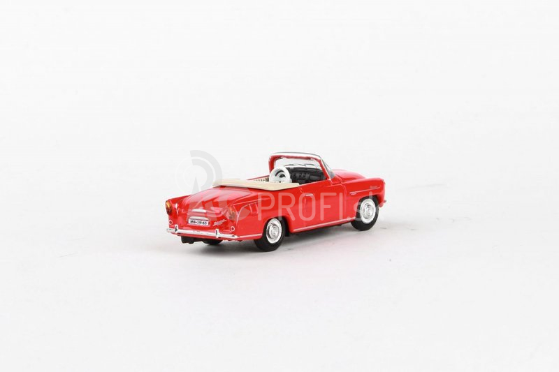 Abrex Škoda Felicia Roadster (1963) 1:72 – červená svetlá