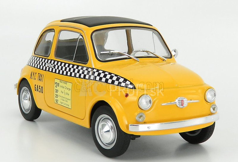 Solido Fiat 500 Taxi Nyc New York City 1965 1:18 Žltá