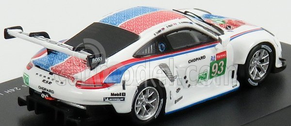 Spark-model Porsche 911 991-2 Rsr Team Porsche Gt N 91 2nd Lmgte Pro Class 24h Le Mans 2019 P.pilet - E.bamber - N.tandy 1:87 White Blue Red