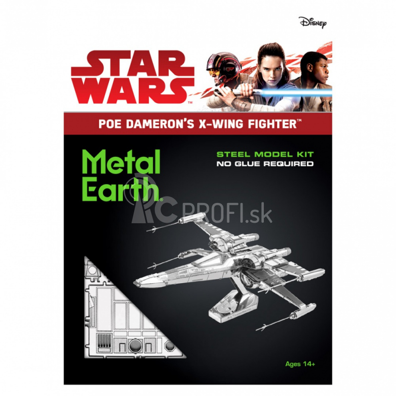 Oceľová stavebnica Star Wars EP 7 PD stíhačka X-Wing